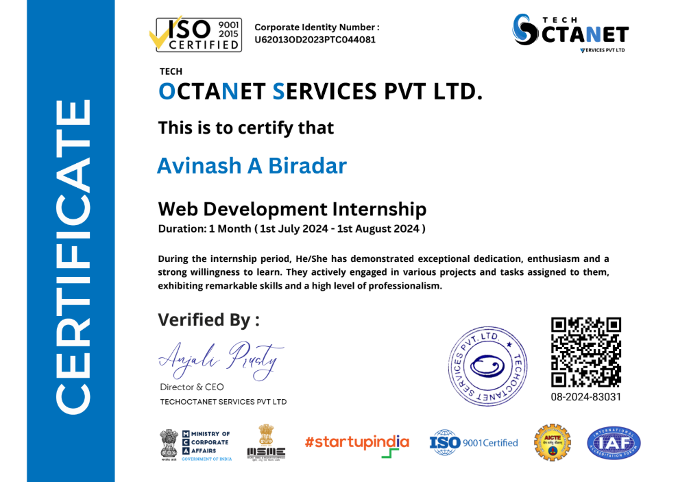 Octanet Internship